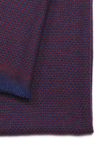 Double cashmere scarf blue magenta