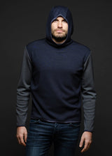 Tommy hoodie blue grey