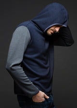 Tommy hoodie blue grey