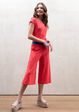 A cropped culottes