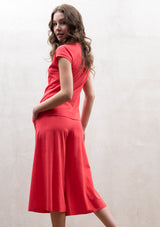 Round neck  jersey top