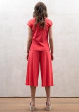 Round neck  jersey top