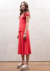Round neck  jersey top