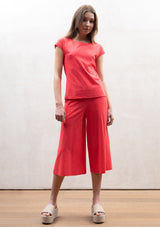Round neck  jersey top