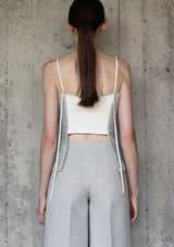 Strap plissé top