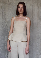 Strap plissé top