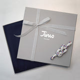 Air cashmere stole navy blue present gift box