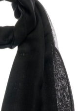 Air cashmere stole black