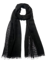Air cashmere stole black