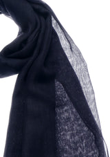 Air cashmere stole navy blue