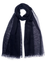 Air cashmere stole navy blue