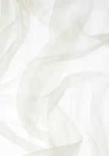 Air cashmere stole off-white ivory bianco