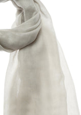 Air cashmere stole pearl-grey grigio