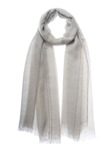 Air cashmere stole pearl-grey grigio
