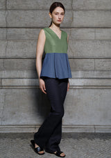 Bi organic cotton peplum top