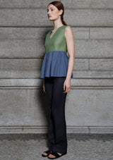 Bi organic cotton peplum top