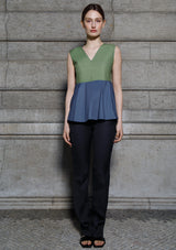 Bi organic cotton peplum top