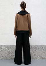 Boy cashmere half coat