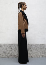 Boy cashmere half coat