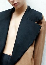 Boy cashmere half coat