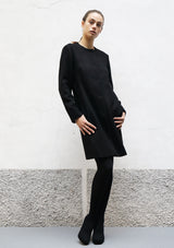 Cut cashmere blend coat