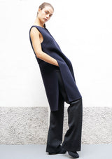 Double wool gilet