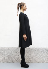 Flared wool coat