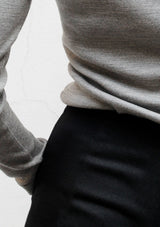 Flared wool trousers