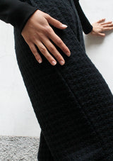 Flared cropped wool trousers
