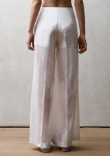 Flared nettle trousers