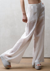 Flared nettle trousers