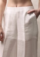 Flared nettle trousers