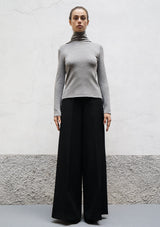 High wool jersey top