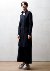 Knit cotton trousers | Night blue