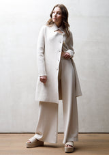Knit cotton trousers | Off white