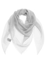 Air cashmere voil scarf light grey