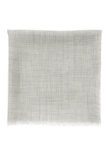 Air cashmere voil scarf light grey