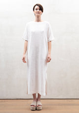 JunoMilano-Rib-Linen-ivory-dress