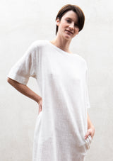 JunoMilano-Rib-Linen-ivory-dress