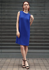 round-neck-wool-electricblue-dress