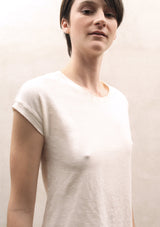 Round neck  jersey top