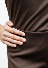 Seam wool jersey trousers