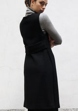 Split wool gilet