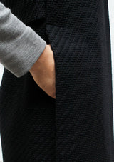 Split wool gilet