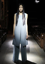 Split plissé gilet