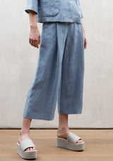 Wide pleat trousers | Stripe