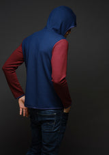 Tommy hoodie blue bordeaux