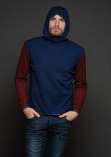 Tommy hoodie blue bordeaux