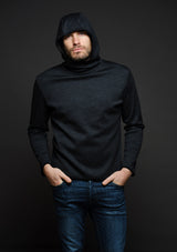 Tommy hoodie grey mélange