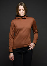 Virgi hoodie ginger brown